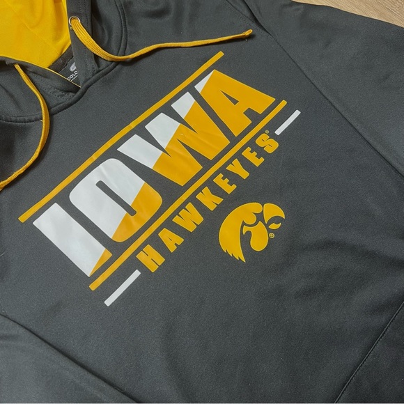 Colosseum Iowa Hawkeyes Collage Black Hoodie Men’s Size M - Picture 2 of 7